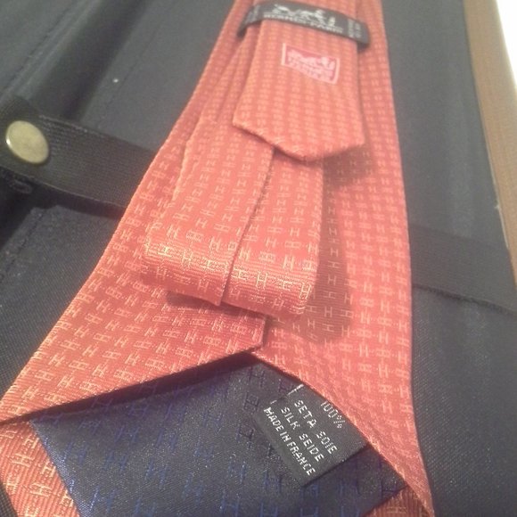 Hermes Other - HERMES PARIS NWOT MEN'S SILK TIE ORANGE